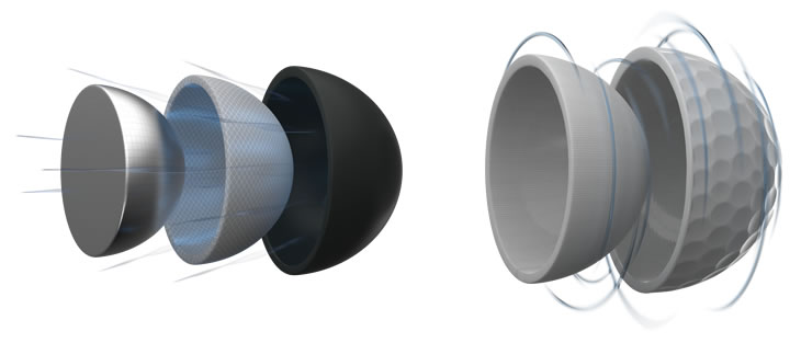 5 layer tp5 golf ball