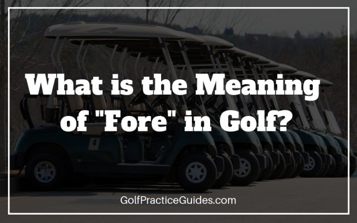 meaning of fore in golf